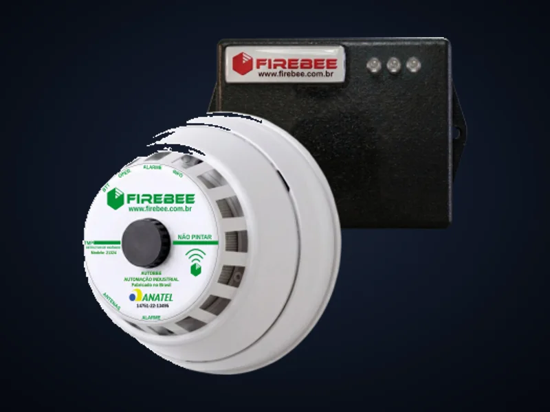 Detector de Incêndio Multicritério Entre Forros DC IP41 — Firebee 21324