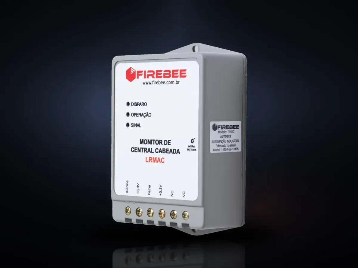 Monitor de alertas para Central cableada DC — LRMAC — Firebee 21512